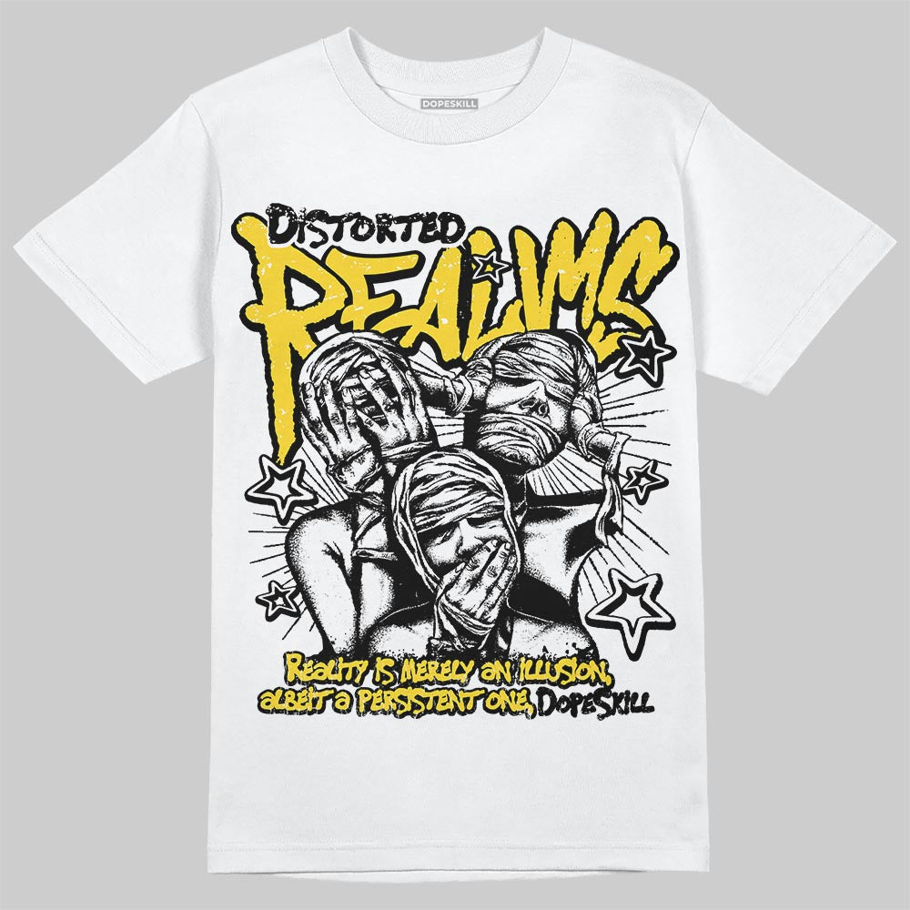Black Tour Yellow AJ 4 Thunder DopeSkill T-Shirt Distorted Realms Graphic