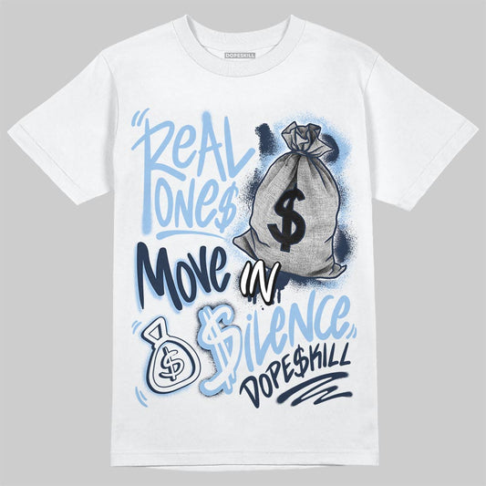 Asics Gel-Cumulus 16 Wash/Independence Blue DopeSkill T-Shirt Real Ones Move In Silence Graphic Streetwear - White 
