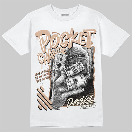 Jordan 4 Retro Cozy Girl DopeSkill T-Shirt Pocket Change Graphic Streetwear - White
