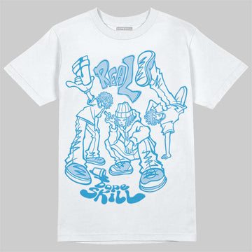 University Blue Sneakers DopeSkill T-Shirt Real Y2K Players Graphic Streetwear  - White