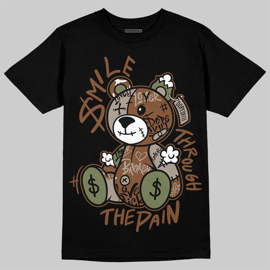 New Balance ABZORB 2010 “Pecan” DopeSkill T-Shirt Smile Through The Pain Graphic Streetwear - Black