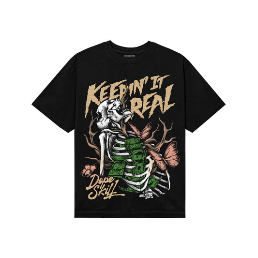 TAN Sneakers DopeSkill T-Shirt Keepin' It Real Graphic Streetwear - Black