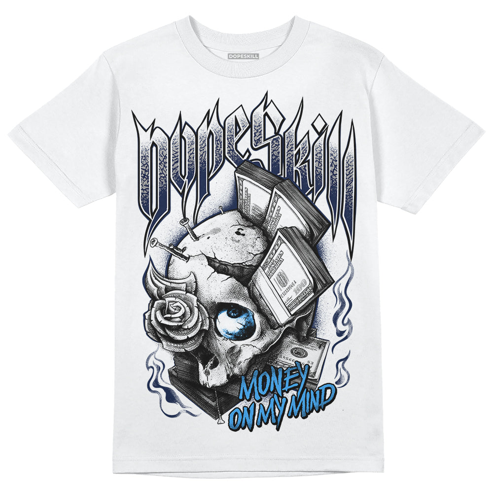 Jordan Spiz’ike Low “White/Obsidian” DopeSkill T-Shirt Money On My Mind Graphic Streetwear - White