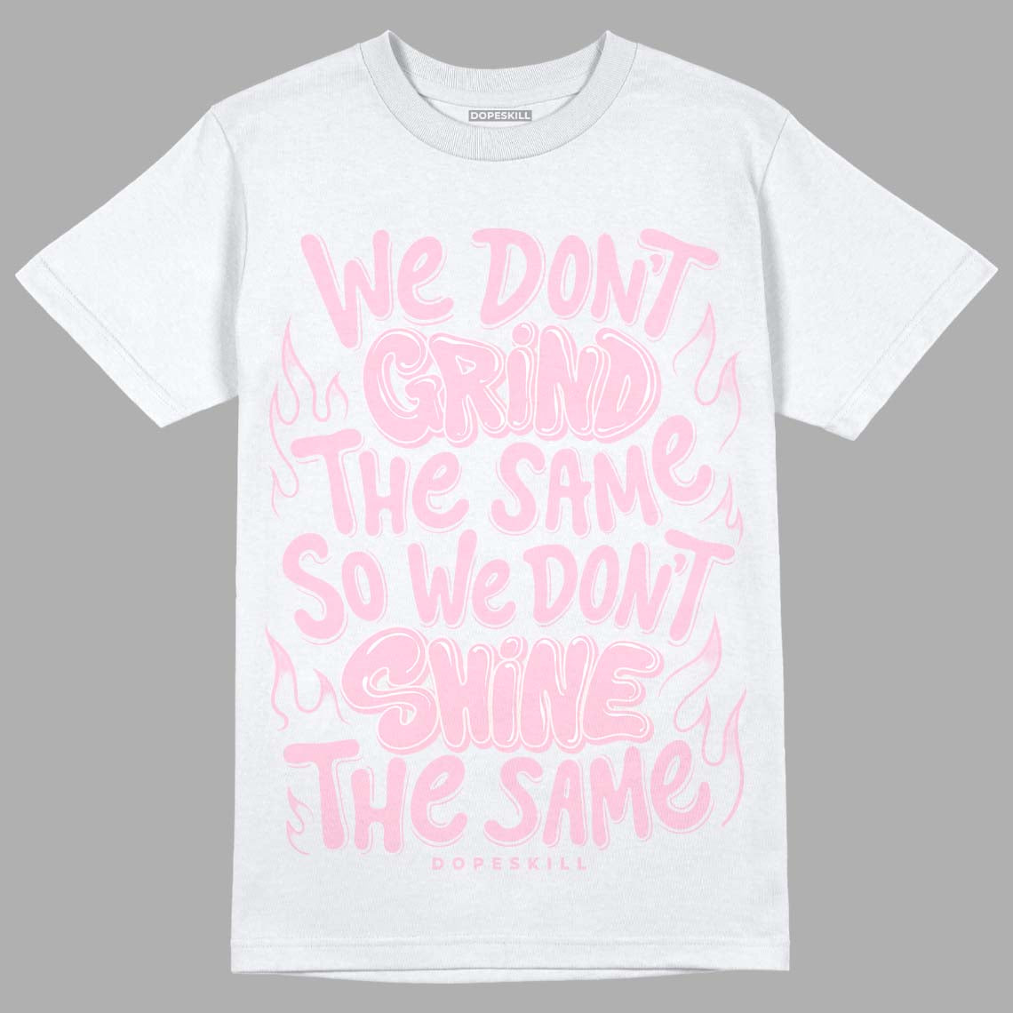 Dunk Low LX Pink Foam DopeSkill T-Shirt Grind Shine Graphic Streetwear - White