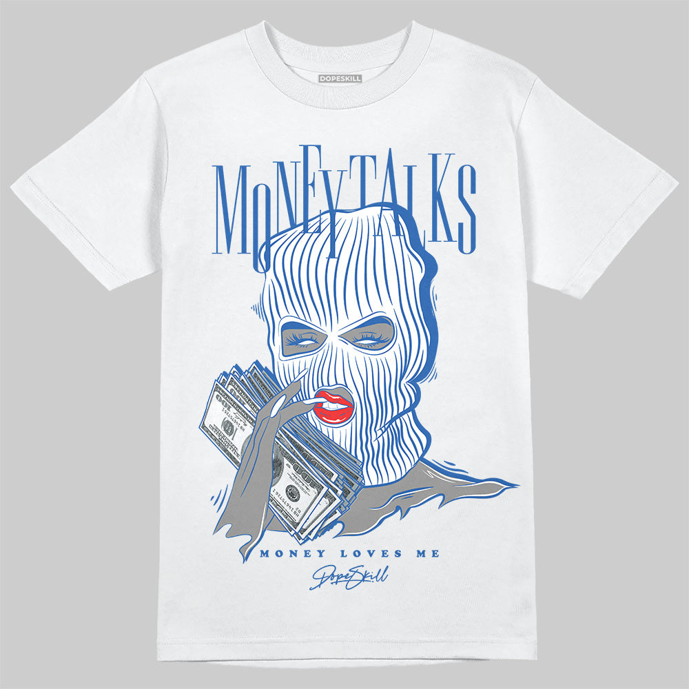 Jordan 12 “Blueberry” DopeSkill T-Shirt Money Talks Graphic Streetwear - White