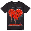 Jordan 6 Retro Toro Bravo DopeSkill T-Shirt Juneteenth Heart Graphic Streetwear - Black