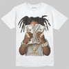 Jordan 12 Black Wolf Grey DopeSkill T-Shirt Rich Youth Graphic Streetwear - White