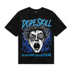 Royal Blue Sneakers DopeSkill T-Shirt Root of Evil Graphic Streetwear - black