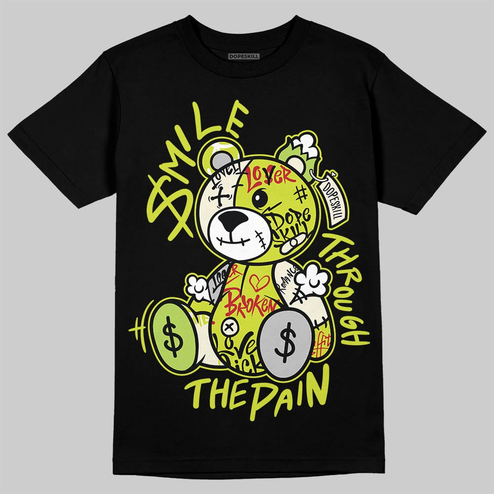 Air Max 90 x Patta Cyber and Particle Grey DopeSkill T-Shirt Smile Through The Pain Graphic Streetwear  Black