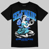 Royal Blue Sneakers DopeSkill T-Shirt Self Made Graphic Streetwear - Black