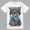 Dunk Low Futura University Blue DopeSkill T-Shirt Life or Die Graphic Streetwear - White