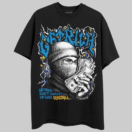 Royal Blue Sneakers DopeSkill T-Shirt Wealthy Graphic Streetwear - Black