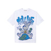 Royal Blue Sneakers DopeSkill T-Shirt Slow Life Graphic Streetwear - White