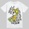 Air Max 90 x Patta Cyber and Particle Grey DopeSkill T-Shirt Smile Through The Pain Graphic Streetwear - White