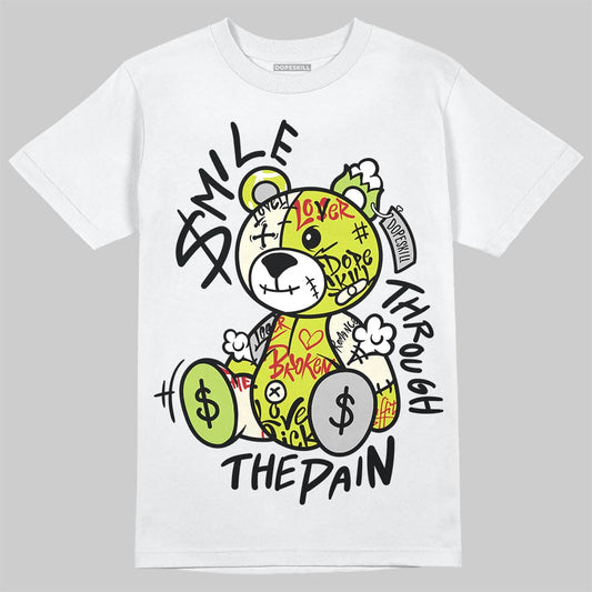 Air Max 90 x Patta Cyber and Particle Grey DopeSkill T-Shirt Smile Through The Pain Graphic Streetwear - White