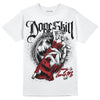 Jordan 12 “Red Taxi” DopeSkill T-Shirt Money Loves Me Graphic Streetwear - White