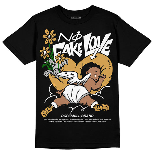 Jordan 11 "Gratitude" DopeSkill T-Shirt No Fake Love Graphic Streetwear - Black