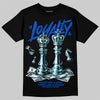 Royal Blue Sneakers DopeSkill T-Shirt Loyalty Graphic Streetwear - Black