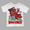 Jordan 4 Red Thunder DopeSkill Toddler Kids T-shirt Born To Be Rich Graphic Streetwear - White