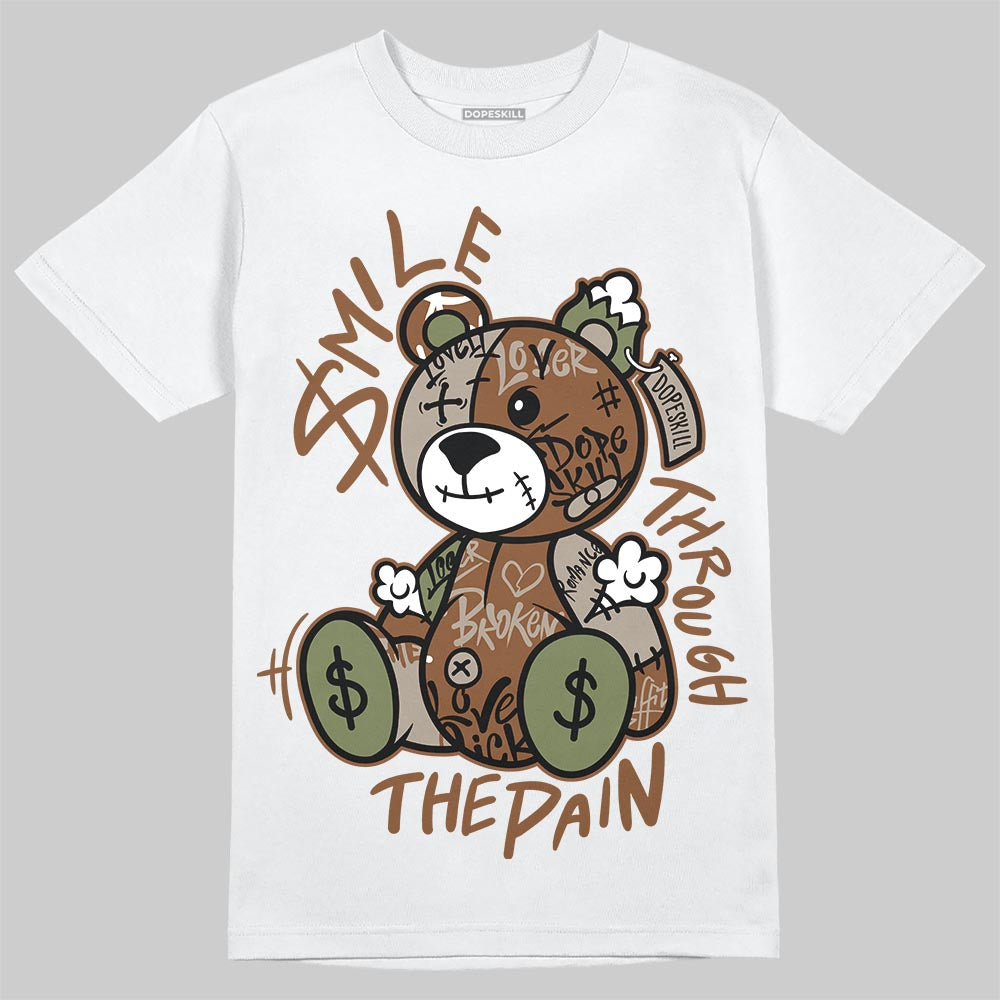 New Balance ABZORB 2010 “Pecan” DopeSkill T-Shirt Smile Through The Pain Graphic Streetwear - White
