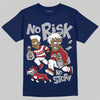 Jordan 12 Retro French Blue (2025) DopeSkill T-Shirt No Risk No Story Graphic Streetwear - navy