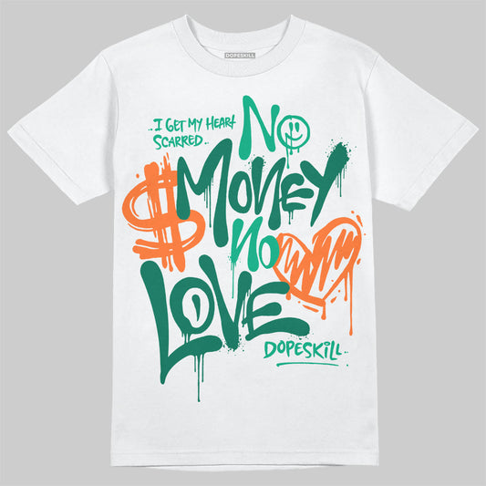 Jordan 3 Retro SP Nina Chanel Abney Bicoastal DopeSkill T-Shirt No Money No Love Typo Graphic Streetwear - White