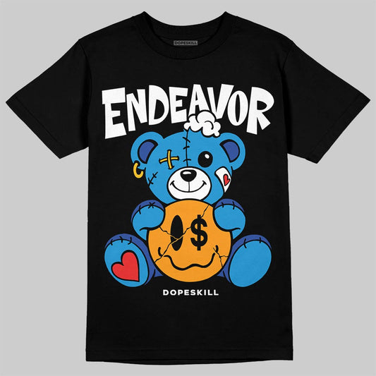 Royal Blue Sneakers DopeSkill T-Shirt Endeavor Graphic Streetwear - Black