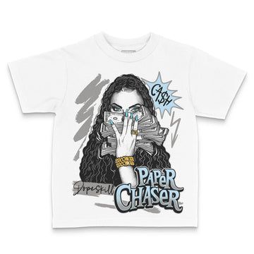 Jordan 4 Retro GS “Blue Chill” DopeSkill Toddler Kids T-shirt NPC Graphic Streetwear - White