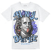 University Blue Sneakers DopeSkill T-Shirt Money Don't Lie Graphic Streetwear - White