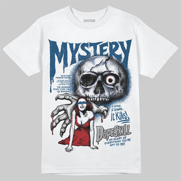 Jordan 12 Retro French Blue (2025) DopeSkill T-Shirt Mystery Ghostly Grasp Graphic Streetwear - White
