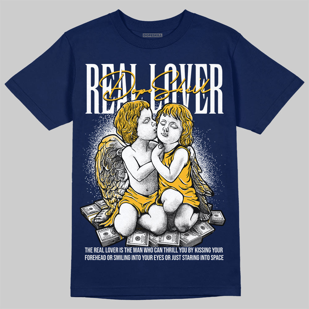 Jordan 4 Retro ‘Dunk From Above’ DopeSkill T-Shirt Real Lover Graphic Streetwear - Navy