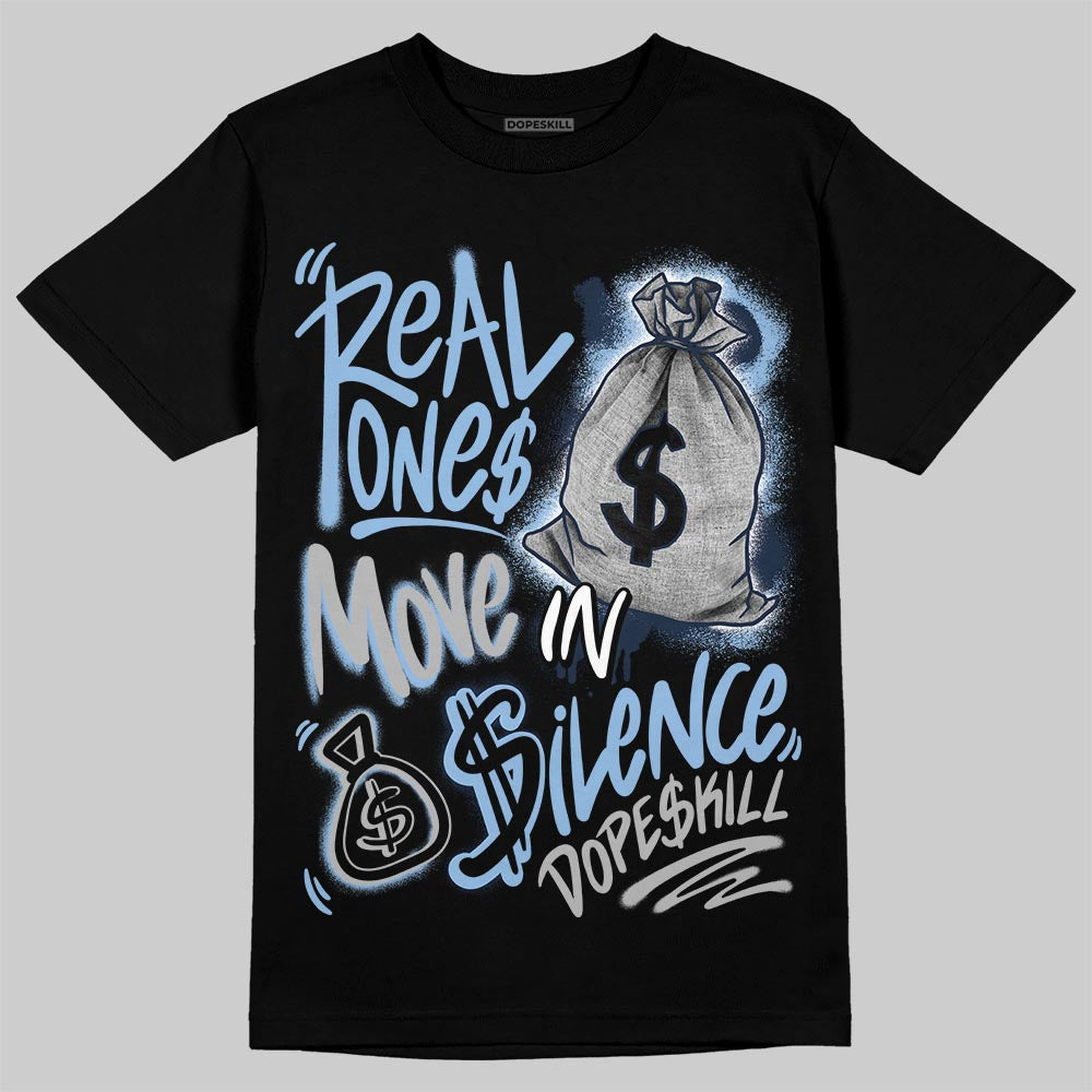 Asics Gel-Cumulus 16 Wash/Independence Blue DopeSkill T-Shirt Real Ones Move In Silence Graphic Streetwear - Black
