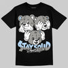 Jordan 5 White Metallic DopeSkill T-Shirt Stay Solid Graphic Streetwear - black