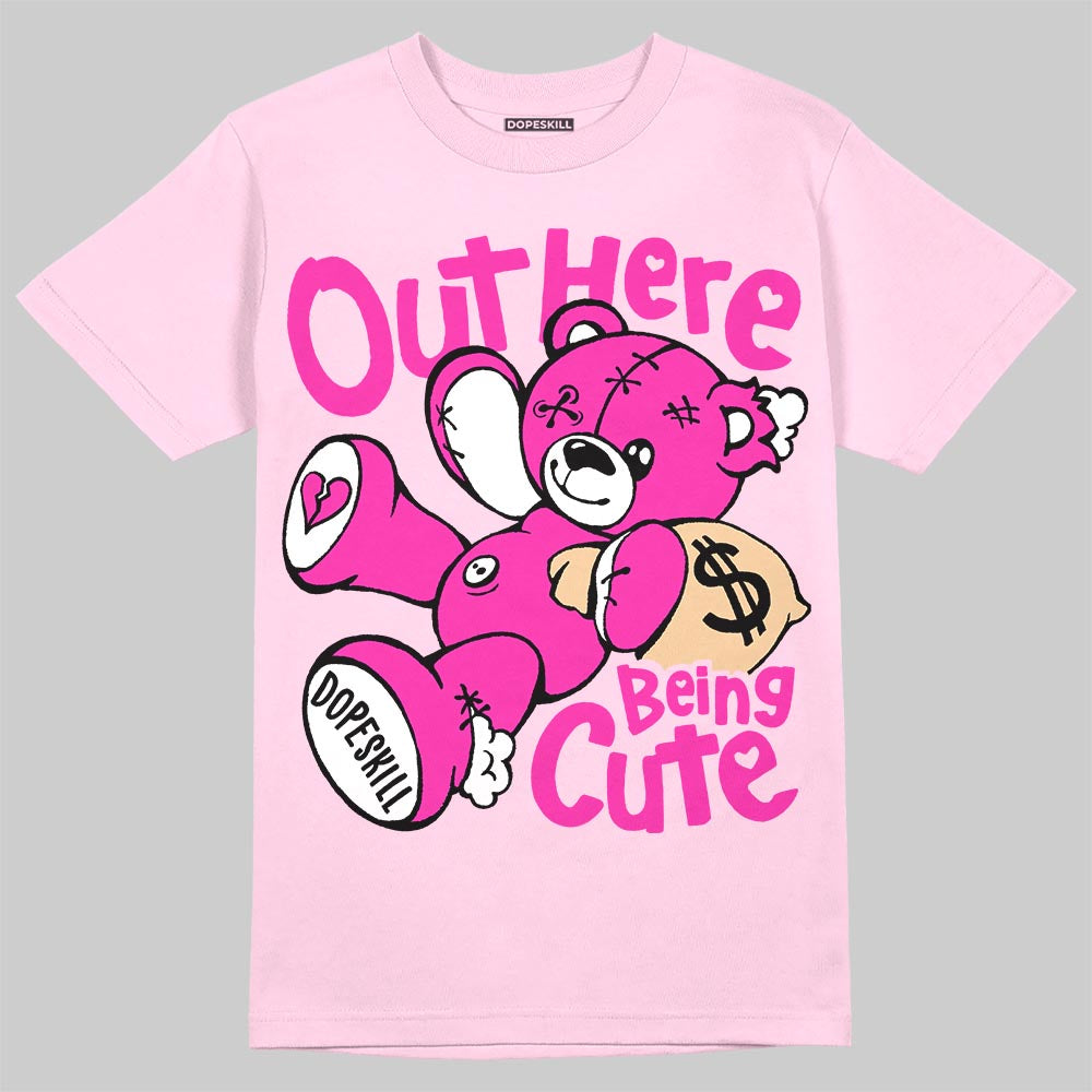 Dunk Triple Pink DopeSkill T-Shirt Out Here Being Cute Graphic Streetwear - Light Pink