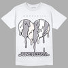 Jordan 2 Cement Grey DopeSkill T-Shirt Juneteenth Heart Graphic Streetwear - White
