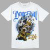 Royal Blue Sneakers DopeSkill T-Shirt Money Loves Me Graphic Streetwear - White 