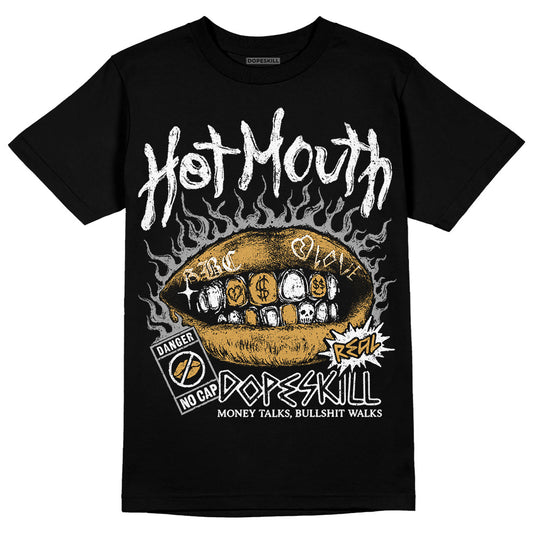 Jordan 11 "Gratitude" DopeSkill T-Shirt Hot Mouth Graphic Streetwear - Black