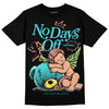 New Balance 9060 “Cyan Burst” DopeSkill T-Shirt New No Days Off Graphic Streetwear - Black