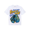 Royal Blue Sneakers DopeSkill T-Shirt Fight For Right Graphic Streetwear - White