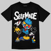 Royal Blue Sneakers DopeSkill T-Shirt Self Made Graphic Streetwear - Black