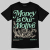 SB Dunk Low Rodeo Tourmaline DopeSkill T-Shirt Money Is Our Motive Typo Graphic Streetwear - black