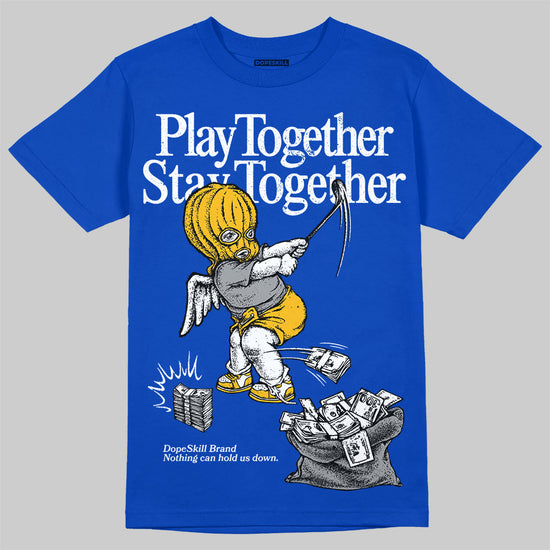 Royal Blue Sneakers DopeSkill Royal Blue T-Shirt Play together, Stay together Graphic Streetwear