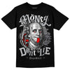 Jordan 4 Retro 'Wet Cement' DopeSkill T-Shirt Money Don't Lie Graphic Streetwear - Black