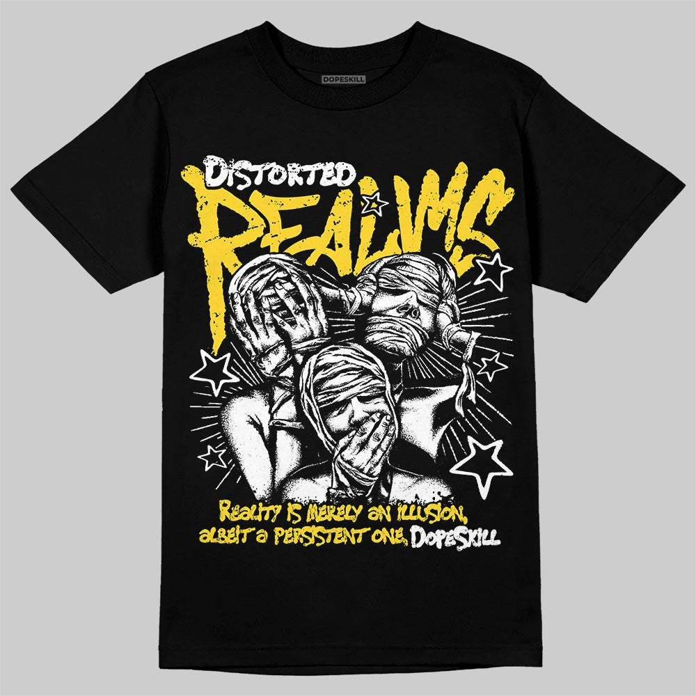 Black Tour Yellow AJ 4 Thunder DopeSkill T-Shirt Distorted Realms Graphic
