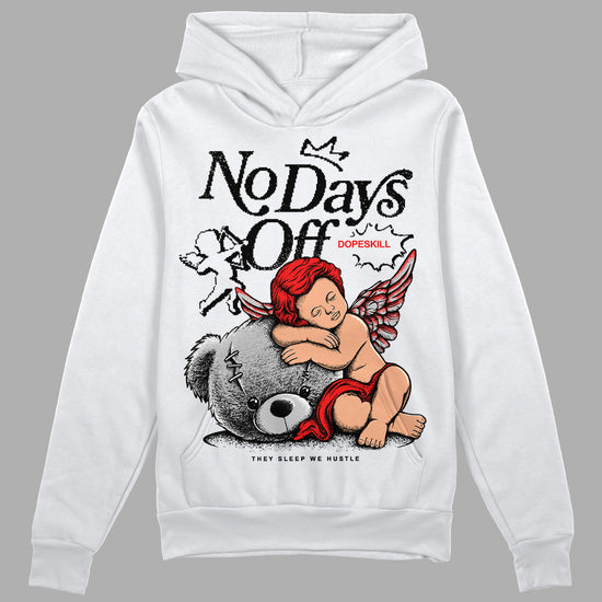 Jordan Spizike Low Bred DopeSkill Hoodie Sweatshirt New No Days Off Graphic Streetwear - White 