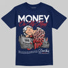 Jordan 4 SB “Summit White/Navy” DopeSkill T-Shirt MOMM Graphic Streetwear - navy