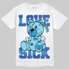 Royal Blue Sneakers DopeSkill T-Shirt Love Sick Graphic Streetwear - White 
