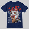 Jordan 11 “Rare Air” DopeSkill T-Shirt Never Stop Hustling Graphic Streetwear - Navy