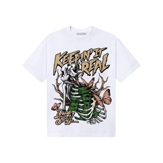 TAN Sneakers DopeSkill T-Shirt Keepin' It Real Graphic Streetwear - White