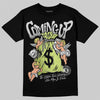 Jordan 4 GS “Light Lemon Twist” DopeSkill T-Shirt Money Bag Coming Up Graphic Streetwear - black